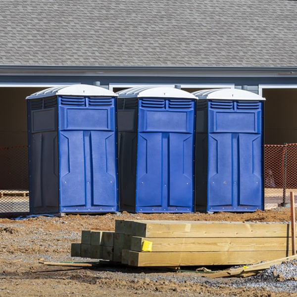 is there a specific order in which to place multiple portable toilets in Hubbard OH